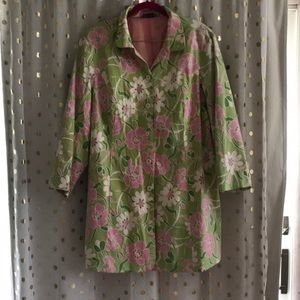 Retro floral coat